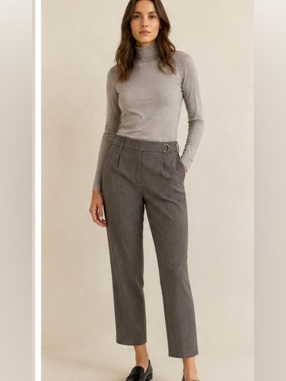 Apt. 9 Gray Straight-Leg Dress Trousers